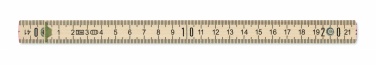 Logo trade promotional products picture of: Carpenter ruler in wood 2m