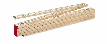 Logotrade promotional item image of: Carpenter ruler in wood 2m