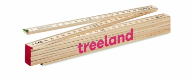 Logotrade promotional item picture of: Carpenter ruler in wood 2m