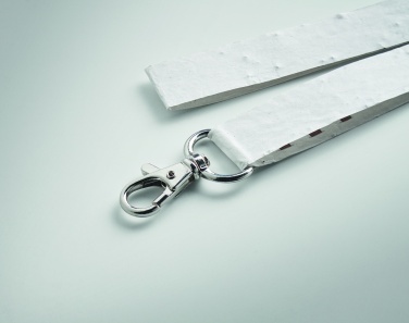 Logo trade promotional product photo of: Seed paper lanyard w/hook