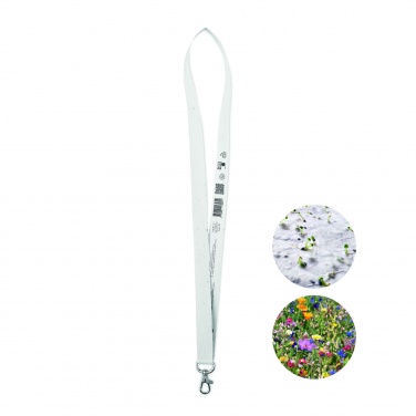 Logotrade promotional giveaways photo of: Seed paper lanyard w/hook