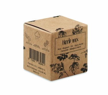 Logo trade promotional merchandise picture of: Herb seed bomb in carton box