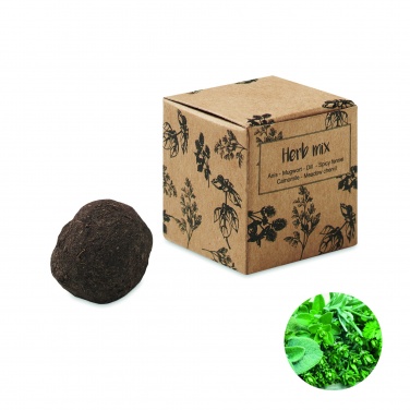 Logotrade promotional gift image of: Herb seed bomb in carton box