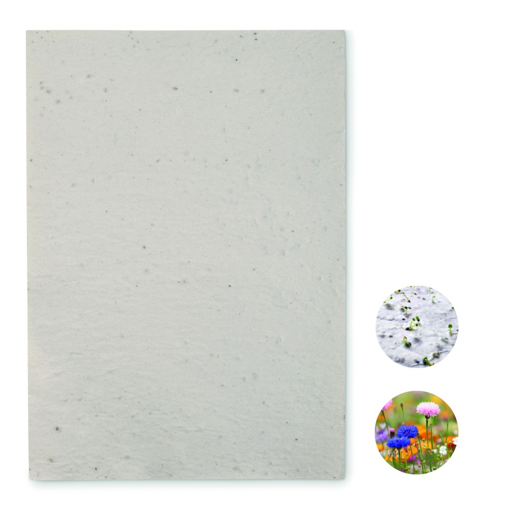 Logo trade promotional product photo of: A4 wildflower seed paper sheet