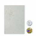 A5 wildflower seed paper sheet, White