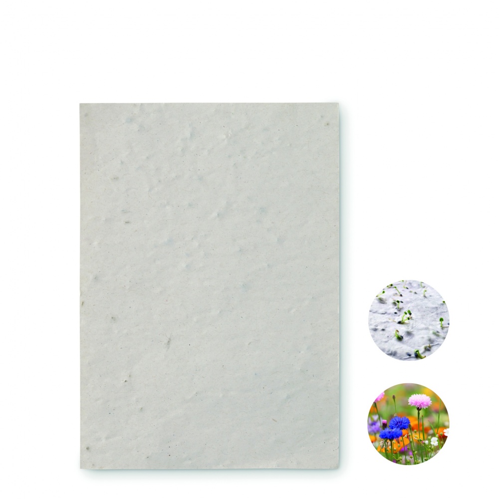 Logo trade advertising products image of: A6 wildflower seed paper sheet