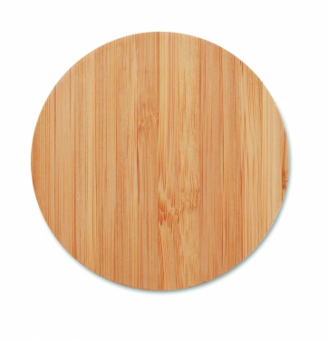 Logotrade promotional giveaway image of: Bamboo wireless charger 15W