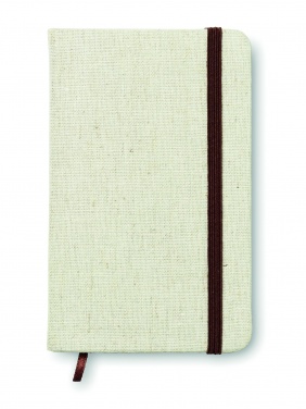 Logo trade corporate gifts picture of: A6 canvas notebook lined