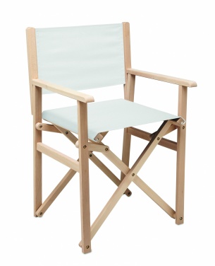 Logo trade corporate gifts picture of: Foldable wooden beach chair