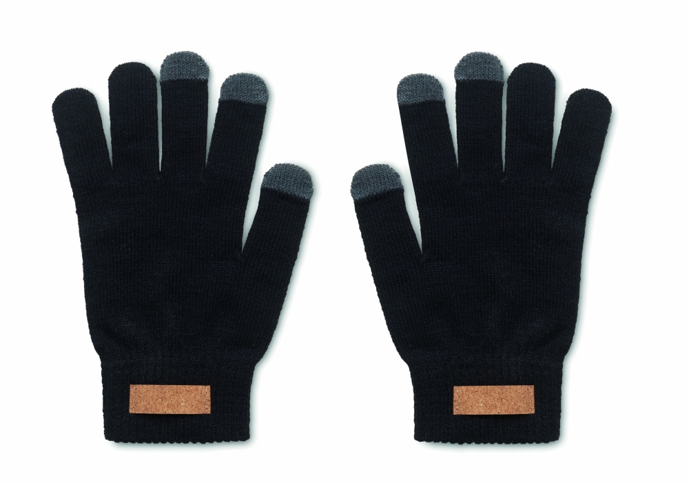 Logotrade promotional item picture of: RPET tactile gloves