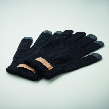 Logo trade promotional gifts image of: RPET tactile gloves