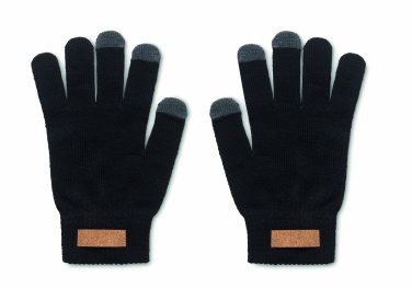 Logo trade promotional merchandise photo of: RPET tactile gloves