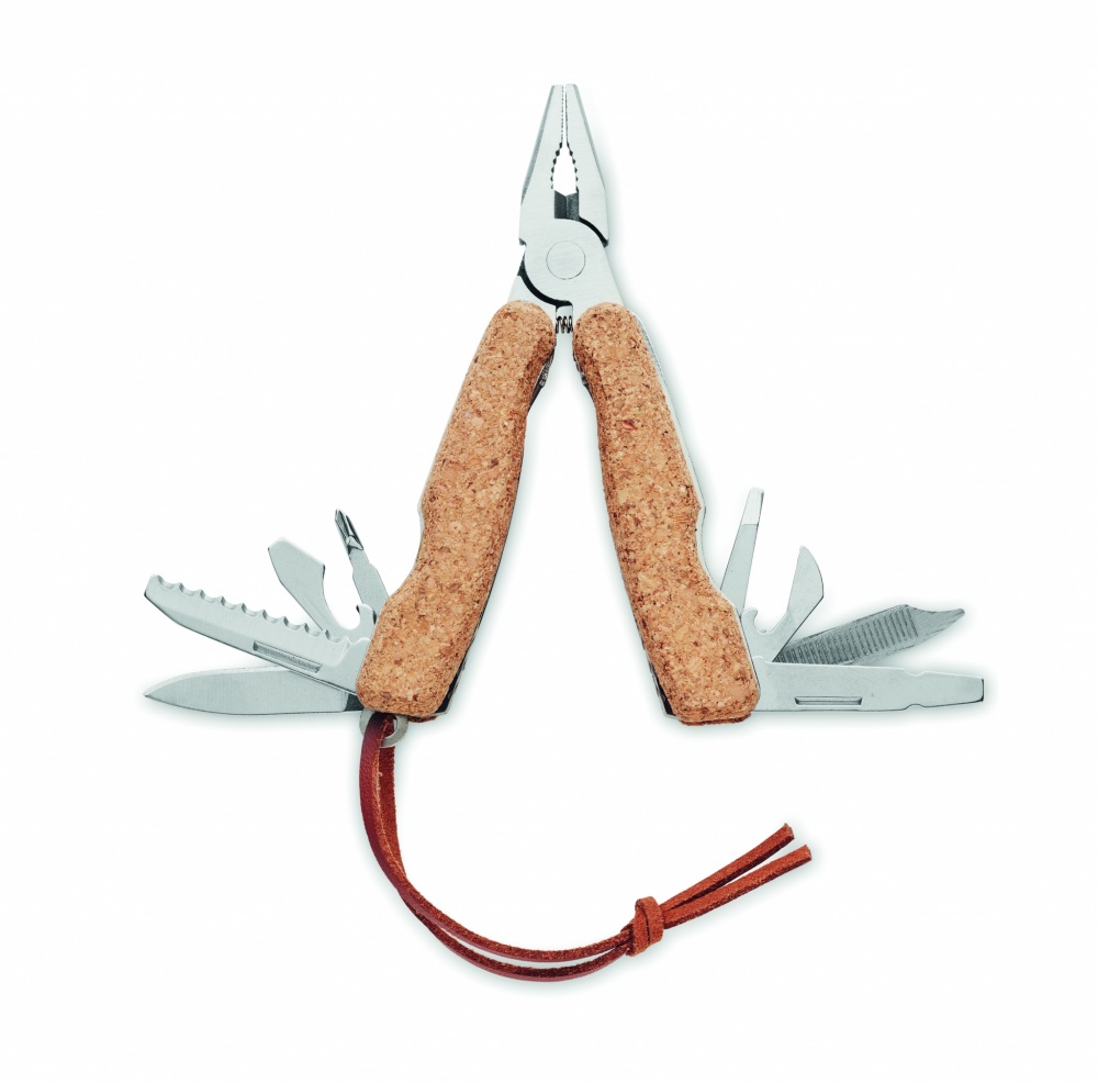 Logo trade corporate gifts image of: Multi tool pocket knife cork