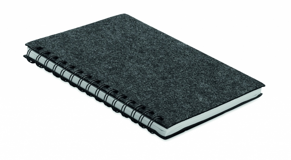 Logo trade advertising products image of: A5 RPET felt cover notebook