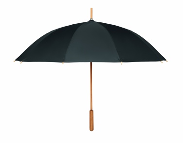 Logo trade advertising product photo of: 23,5 inch RPET/bamboo umbrella