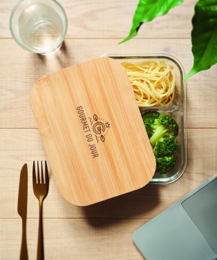 Logotrade promotional merchandise picture of: Glass lunch box with bamboo lid