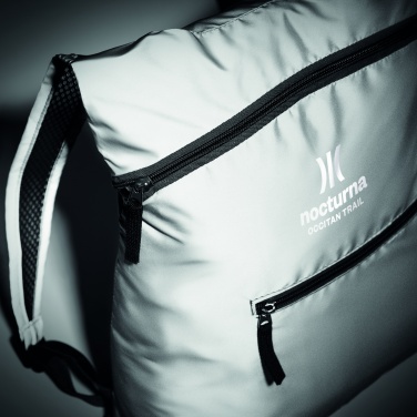 Logo trade promotional merchandise photo of: Foldable reflective sports bag