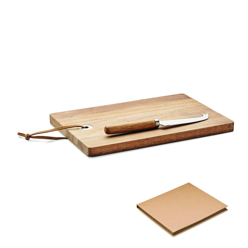 Logotrade promotional giveaways photo of: Acacia wood cheese board set Hannover