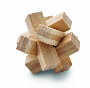 Logo trade promotional items picture of: Bamboo brain teaser star shape