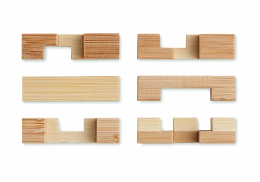 Logo trade promotional merchandise picture of: Bamboo brain teaser puzzle