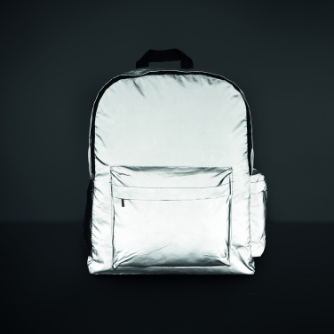 Logo trade promotional giveaways picture of: High reflective backpack 190T