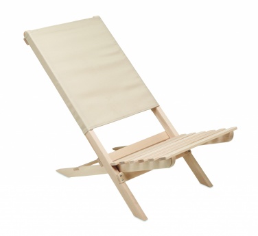 Logotrade promotional item image of: Foldable wooden beach chair