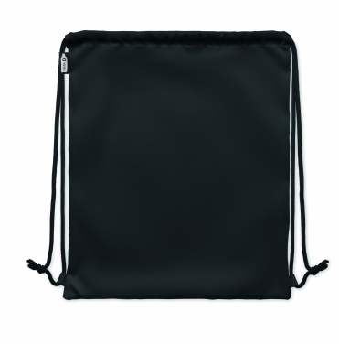 Logo trade corporate gifts picture of: Large drawstring bag 300D RPET