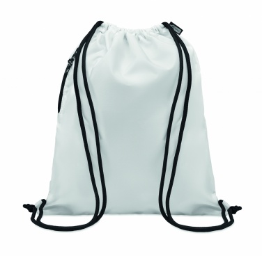 Logo trade corporate gift photo of: Large drawstring bag 300D RPET