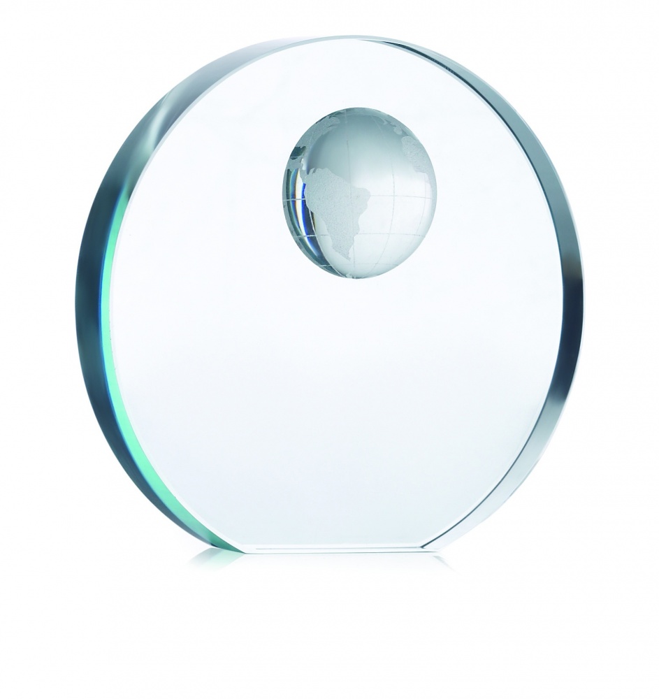 Logotrade business gift image of: Globe glass trophy