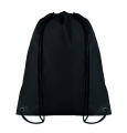 190T Polyester drawstring bag, Black