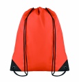 190T Polyester drawstring bag, Orange