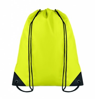 Logo trade promotional giveaways picture of: 190T Polyester drawstring bag