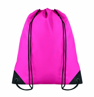 Logo trade promotional giveaways image of: 190T Polyester drawstring bag