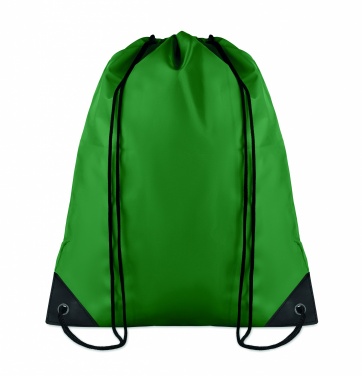 Logo trade advertising products image of: 190T Polyester drawstring bag