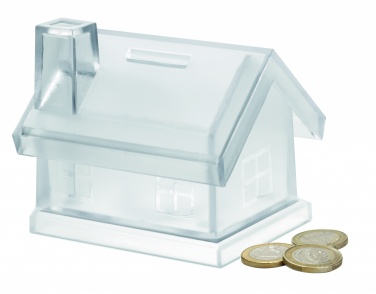 Logo trade promotional products picture of: Plastic house coin bank