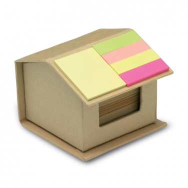 Logo trade promotional gifts picture of: Memo/sticky notes pad recycled