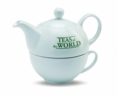 Logo trade promotional items image of: Teapot and cup set 400 ml