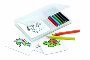 Logo trade promotional products image of: Wooden pencil colouring set