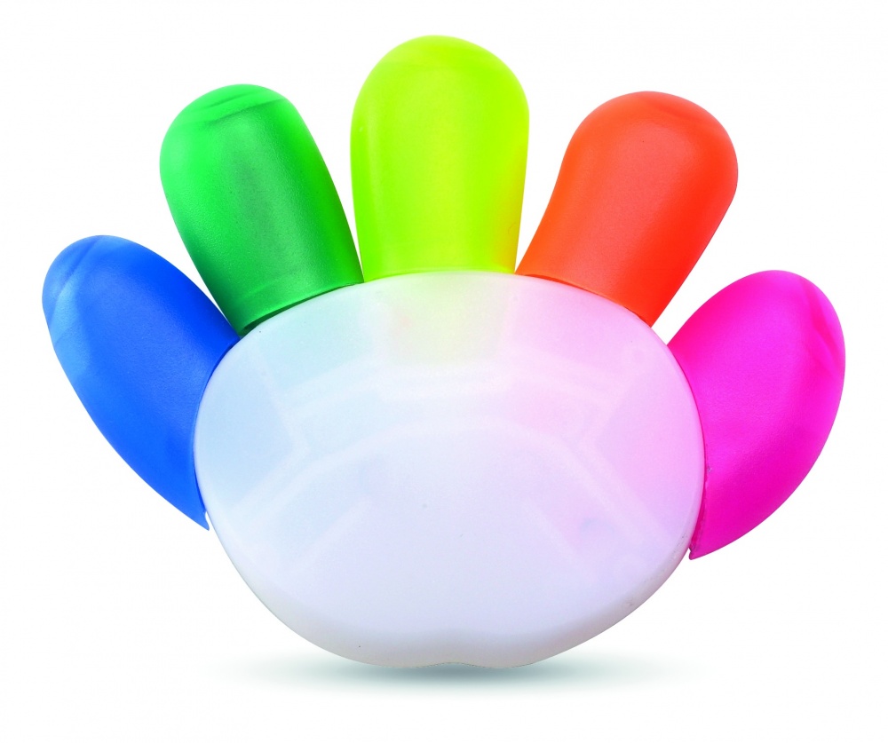 Logo trade promotional gift photo of: 5 colour highlighter