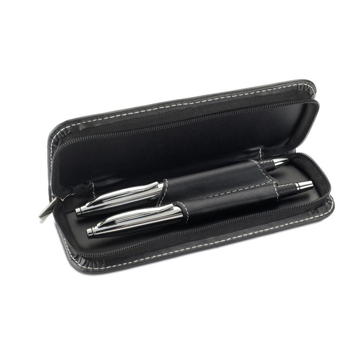 Logo trade promotional gift photo of: Ball pen and roller set