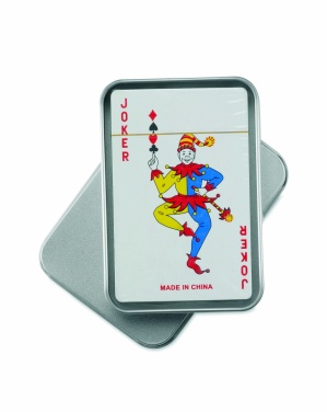 Logotrade promotional merchandise image of: Playing cards in tin box