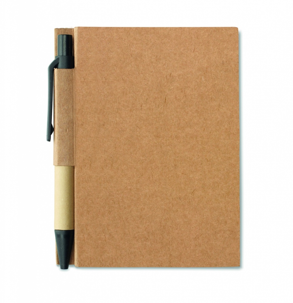 Logo trade promotional items image of: Recycled notebook with pen