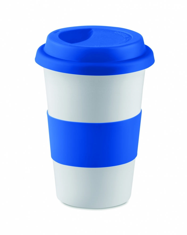 Logo trade promotional gifts picture of: Ceramic mug w/ lid and sleeve