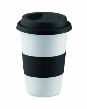 Logo trade promotional product photo of: Ceramic mug w/ lid and sleeve