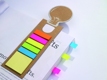 Logo trade advertising product photo of: Bookmark with sticky memo pad