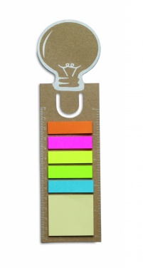 Logotrade promotional giveaway image of: Bookmark with sticky memo pad