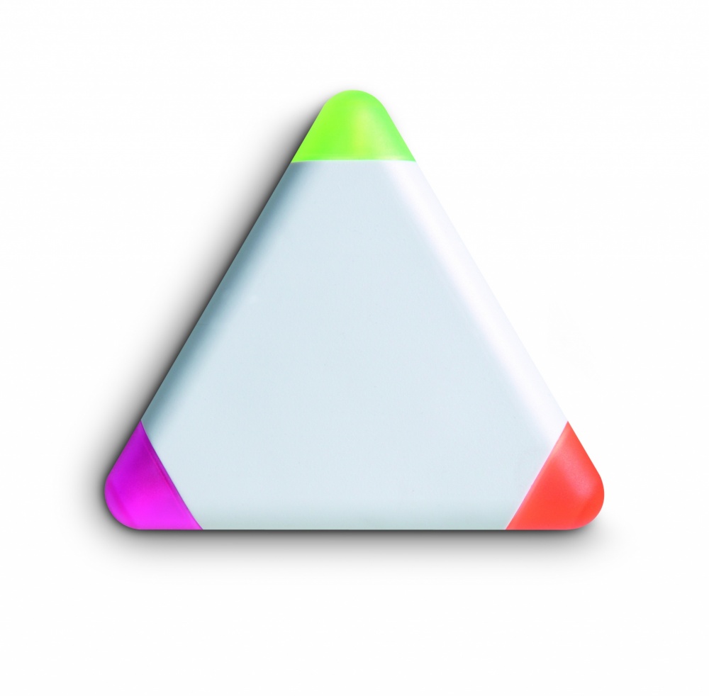 Logo trade advertising products image of: Triangular highlighter