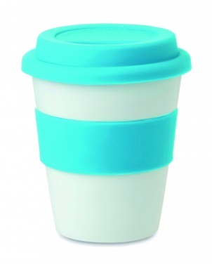 Logo trade promotional giveaways picture of: PP tumbler with silicone lid