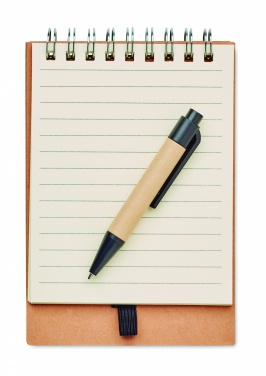 Logotrade advertising products photo of: Notepad with pen and memo pad