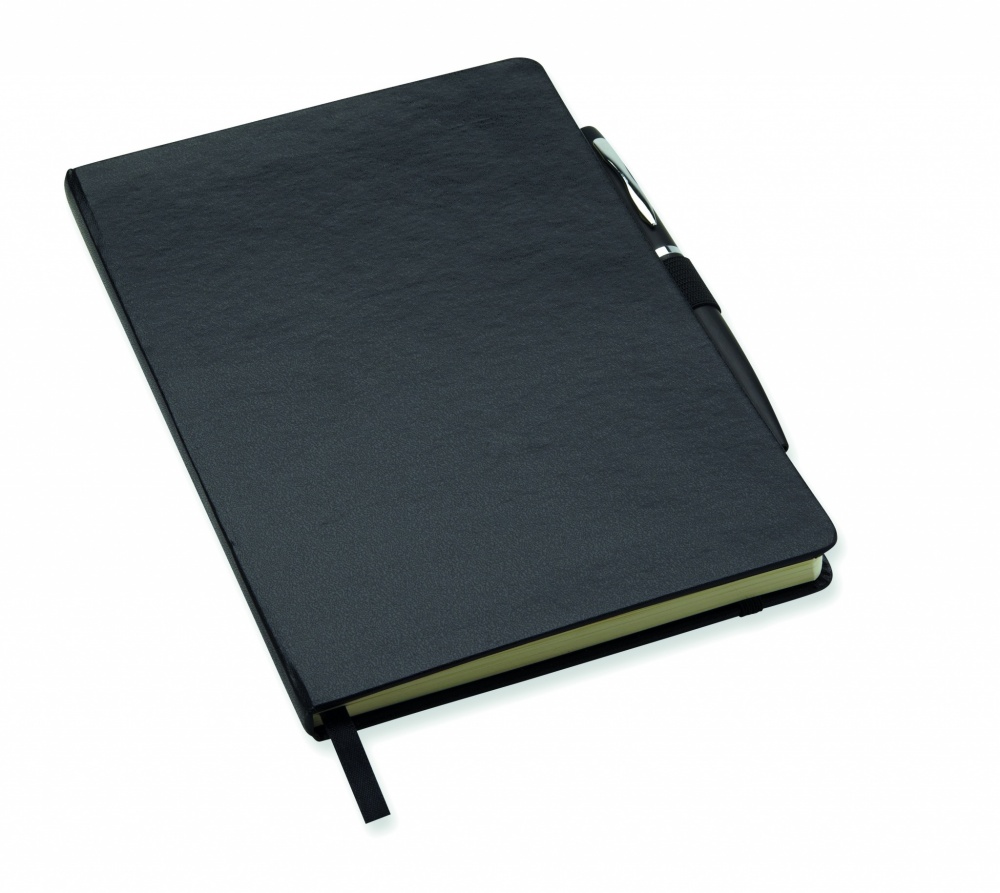 Logotrade advertising product image of: A5 notebook with pen 72 lined